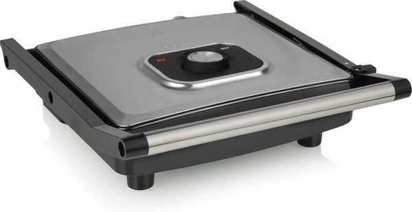 Contact grill – Panini Grill Supergroot XXL (30*26 CM Bakplaat) - Grote Bakplaat Groot - Regelbare thermostaat - tosti apparaat– Zwart/RVS - multifunctioneel- contactgrill