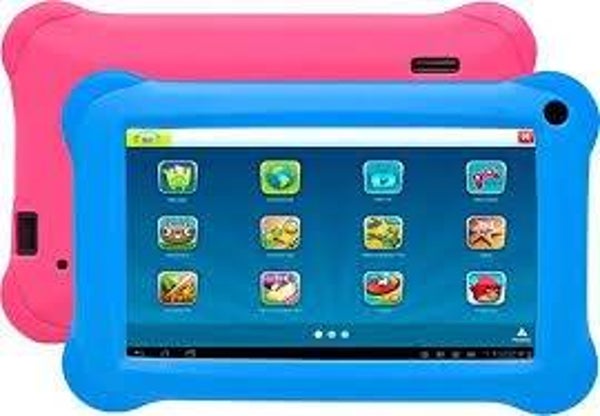 VERPAKKINGSSCHADE! Denver 7 inch Android 6.0 Kinder Tablet Roze Bumper Hoes!