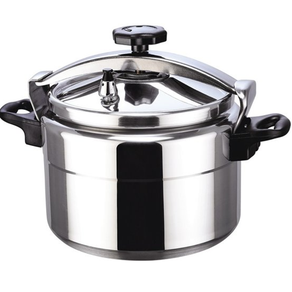 Snelkookpan XXXXXL 30 liter gas, elektrisch, keramisch en halogeen (GEEN INDUCTIE) Aluminium Pressure Cooker - Ø 37 cm
