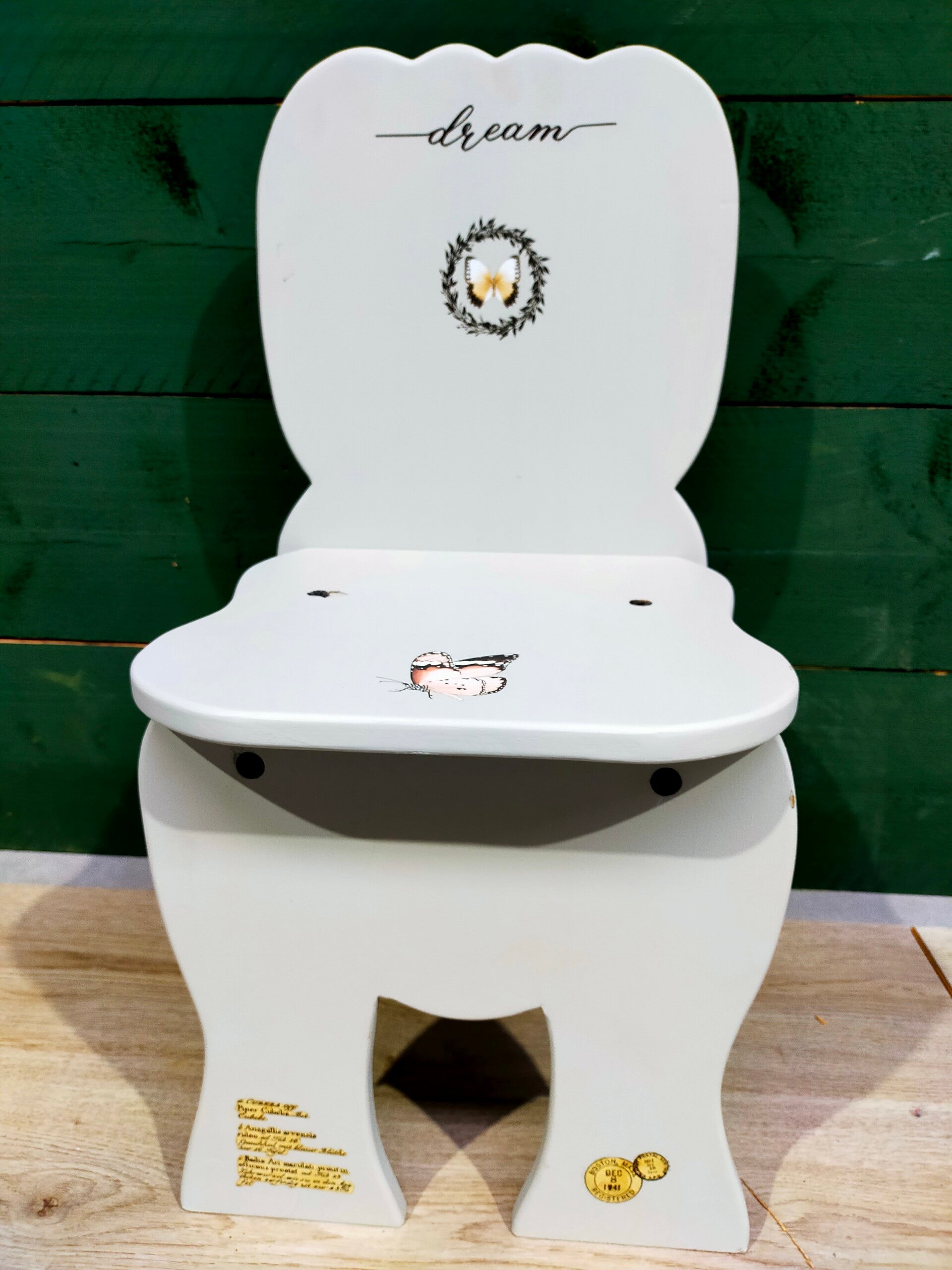 Klein stoeltje 'Vlinder'