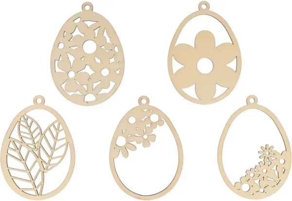 Easter egg Silhouettes Detailed