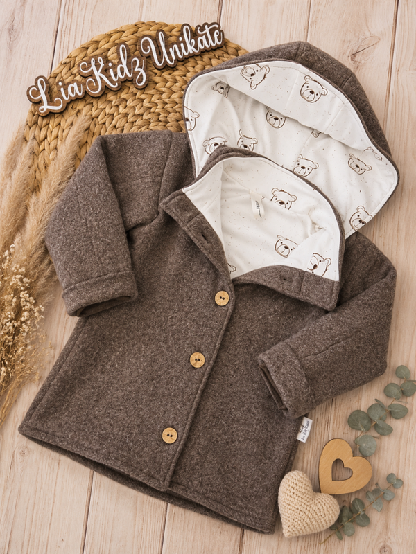 Baumwollfleece Jacke