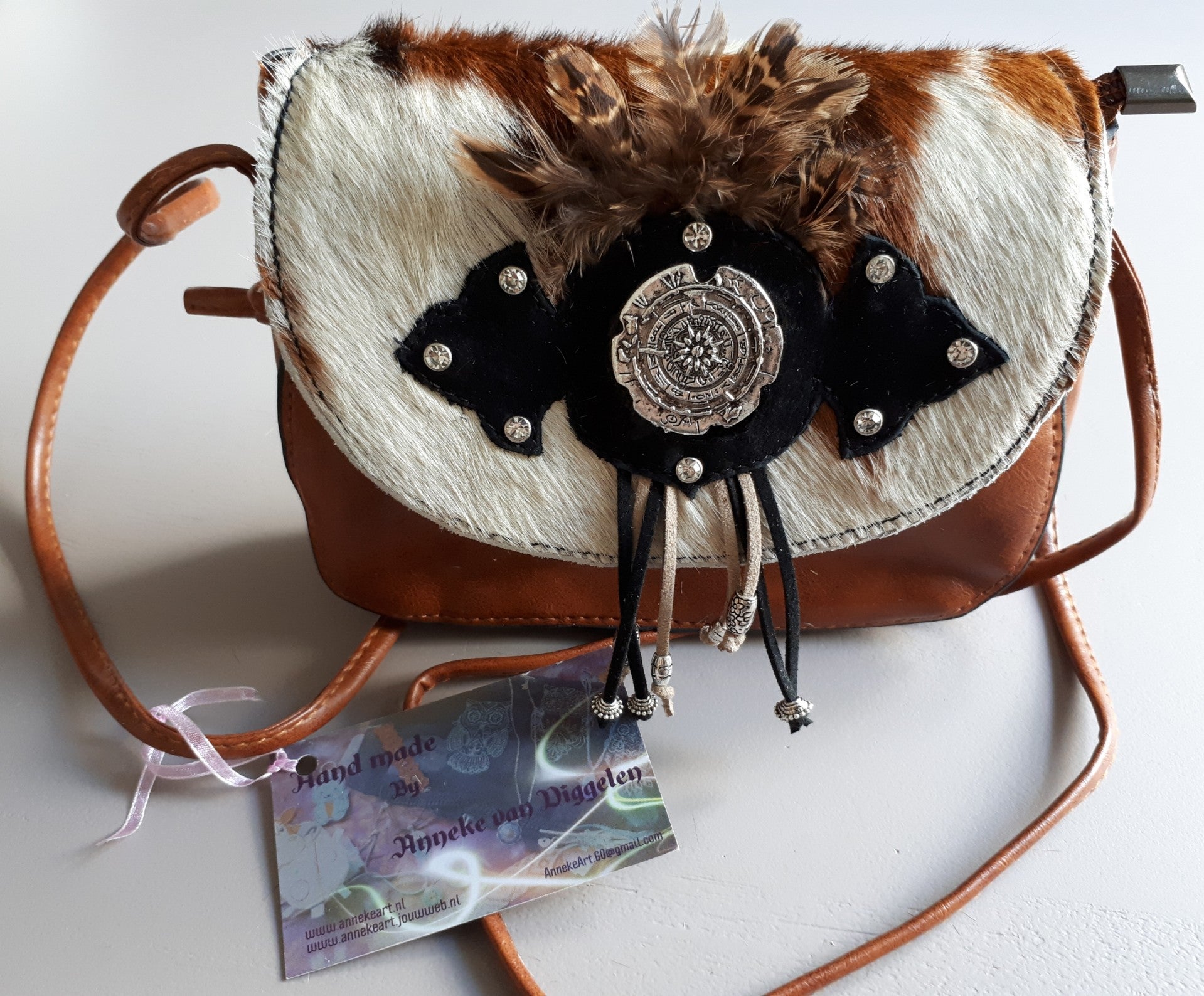 Tasje met koeienvacht 5a.