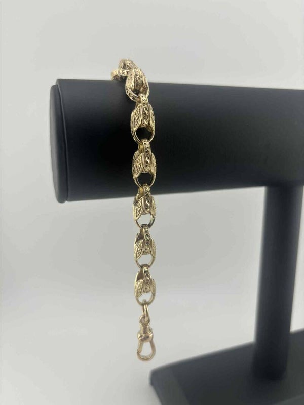 Tulip Bracelet 8.5", 9ct Yellow Gold