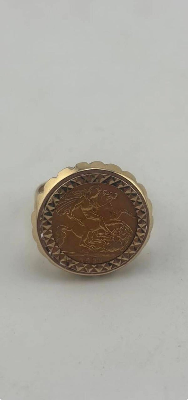 Half Sovereign (1911) Ring, Size W