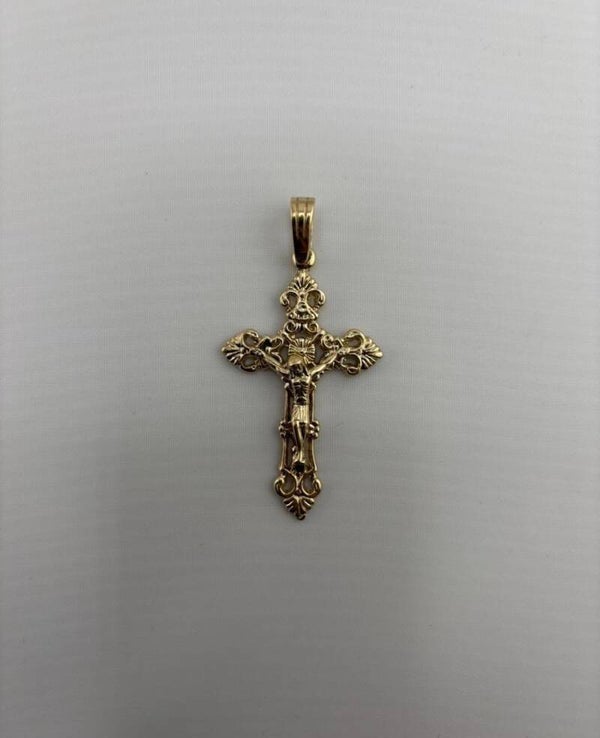 Crucifix Pendant (Medium), 9ct Yellow Gold