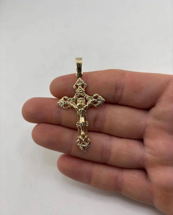 Crucifix Pendant - 9ct Yellow Gold