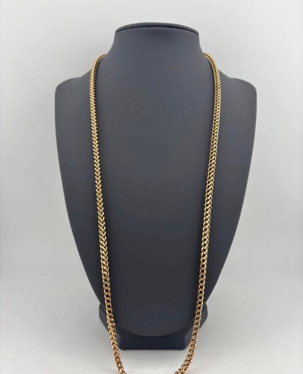 Franco Chain 26”, 9ct Yellow Gold