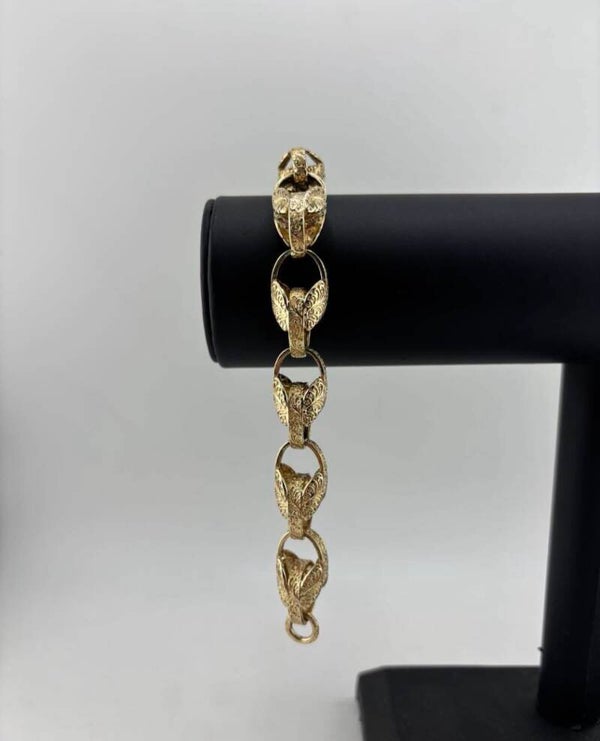 XL Tulip Bracelet 9”. 9ct Yellow Gold