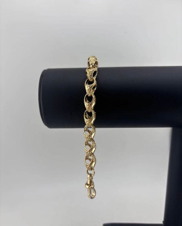 Acorn Bracelet 7.5”, 9ct Yellow Gold
