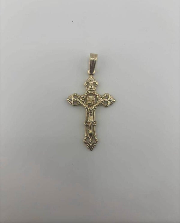 Crucifix Pendant, 9ct Yellow Gold