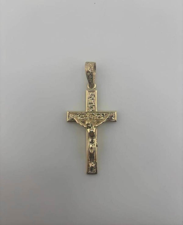 XL Crucifix Pendant, 9ct Yellow Gold