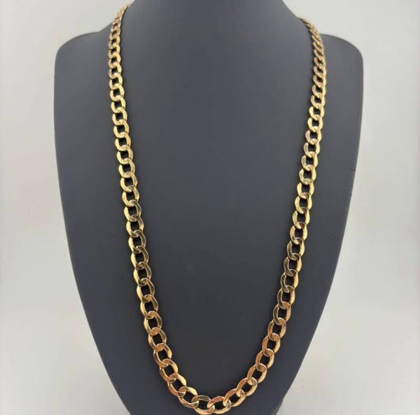 Curb Chain 23", 9ct Yellow Gold