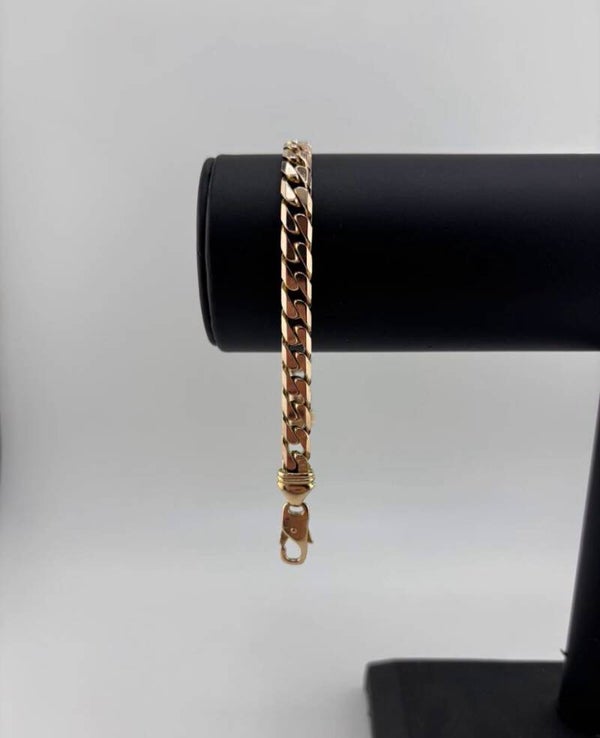 Curb Bracelet 8.75”, 9ct Yellow Gold
