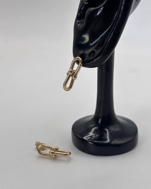 Designer Inspired Earrings, 9ct Yellow Gold