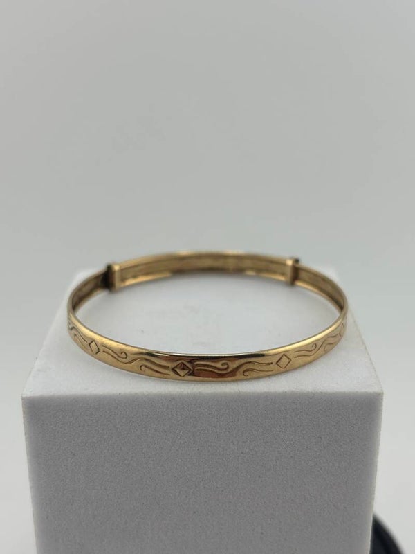 Adjustable Baby Bangle, 9ct Yellow Gold