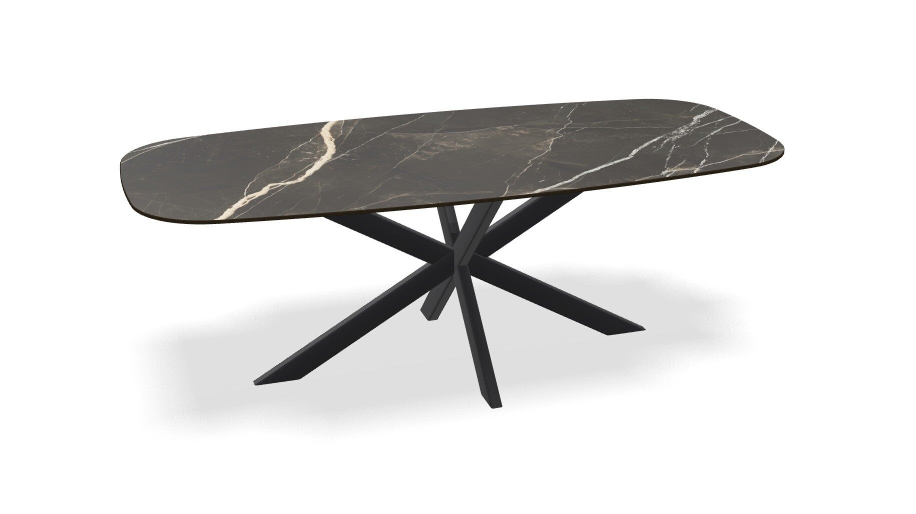 Calacatta eettafel keramisch | Poten naar keuze