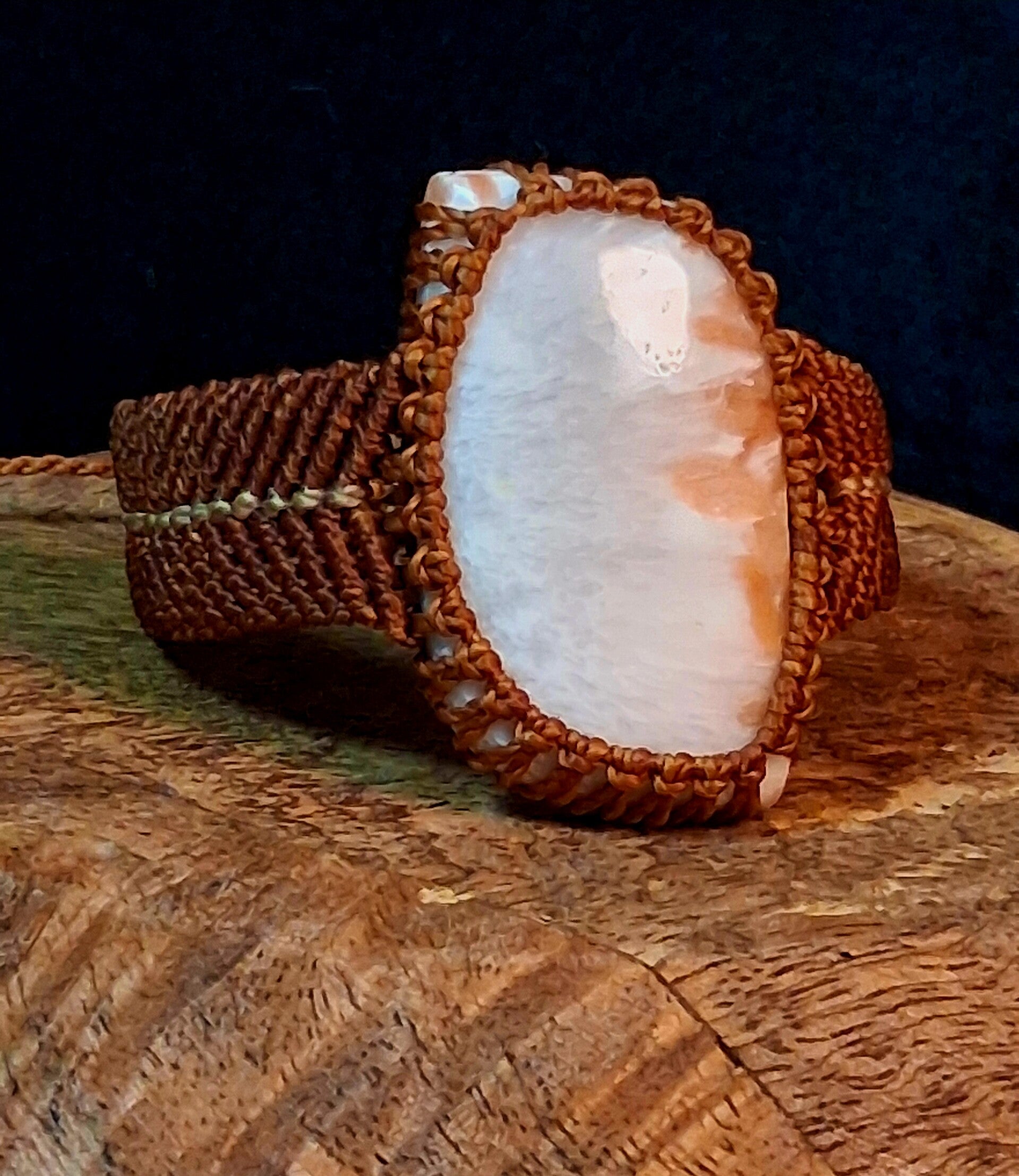 Bracelet scolécite - pierre de l’harmonie