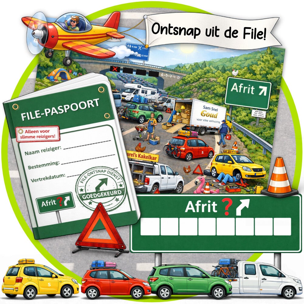 Reisspel - 'Ontsnap uit de File' versie 8-12