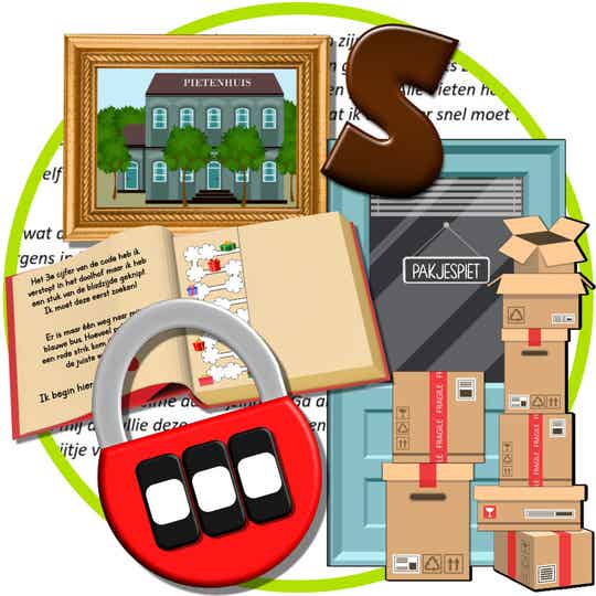Sinterklaas escape room 'De inbraak in het Pietenhuis'  versie 5-7