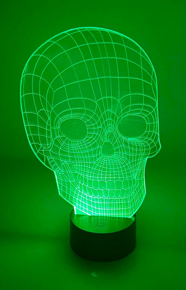 Lampe led tête de mort
