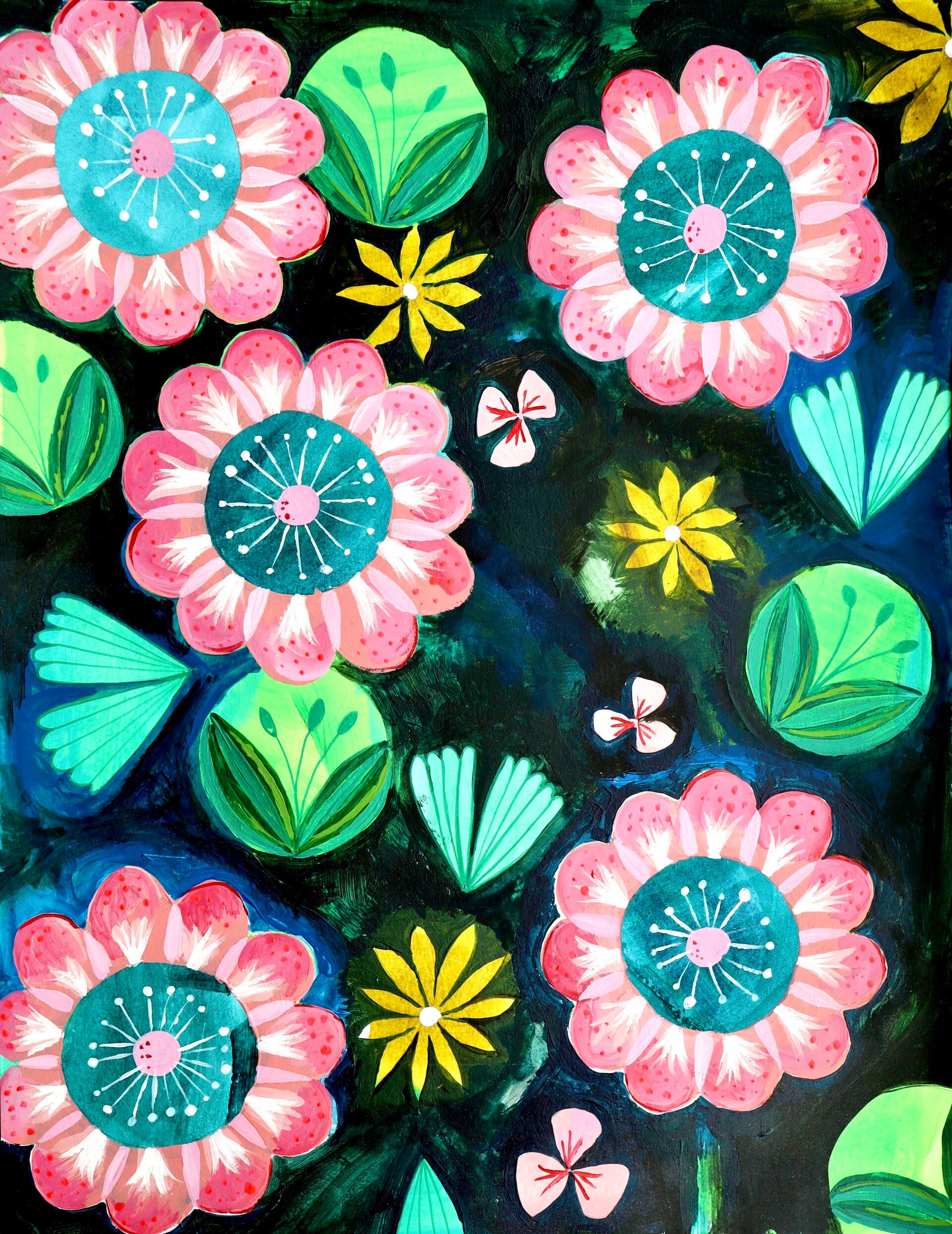 Flowers in the night