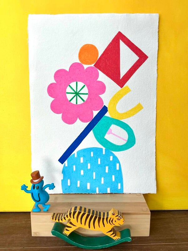 Balanced colorful shapes