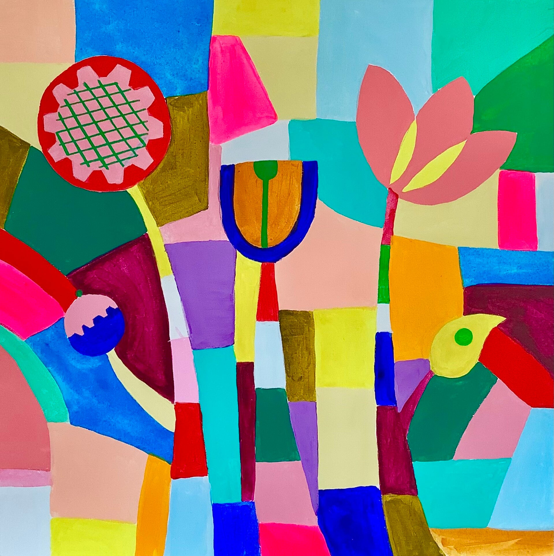 Spring flowers abstract