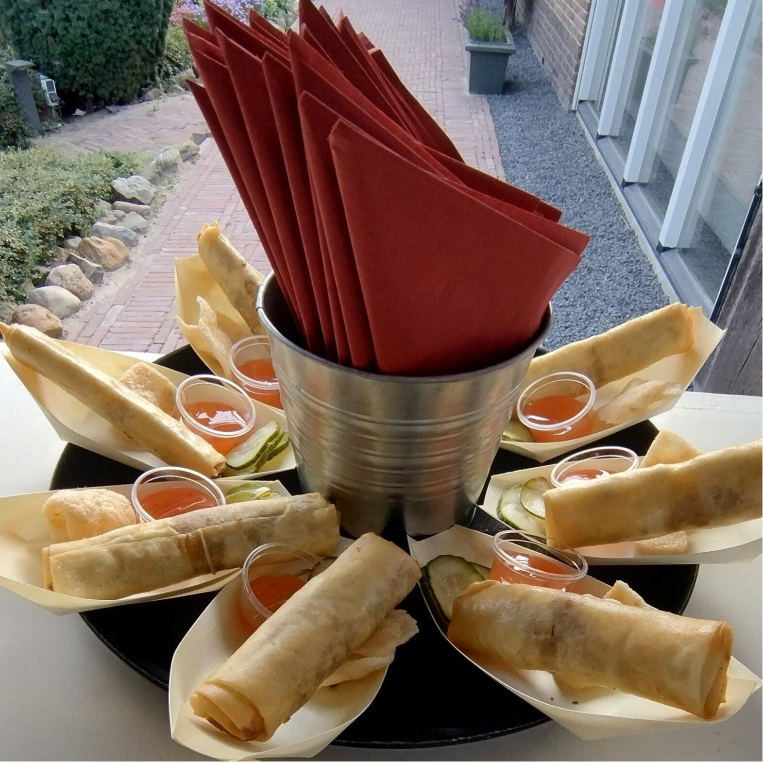 Huisgerolde loempia's (4 stuks)