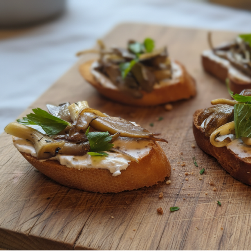 Brioche met oesterzwam (5 stuks)