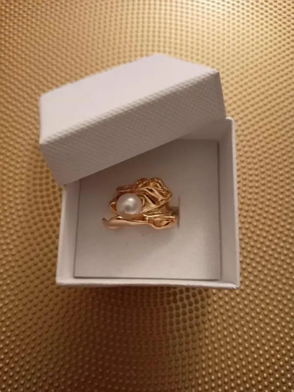 R/  Bohemian Style Ring with Gold Plated- Comes with White Box