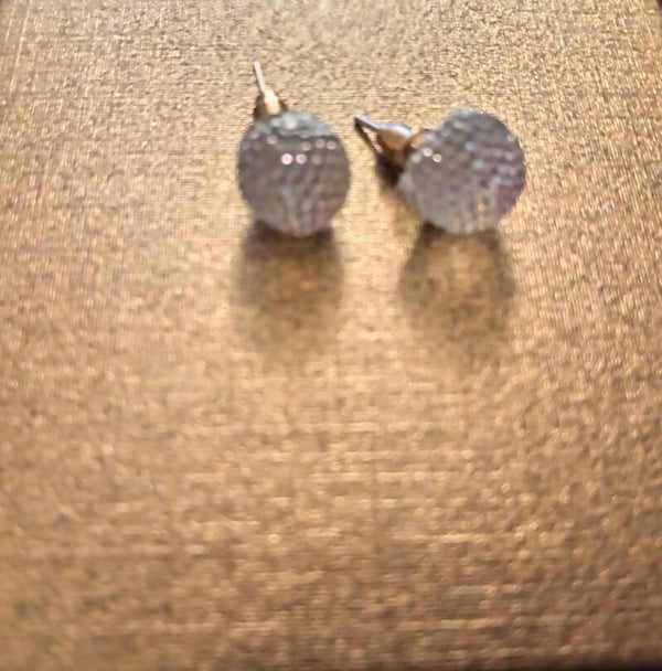 Luxury Crystal Stud Earrings Women Elegant Silver Gold Jewellery