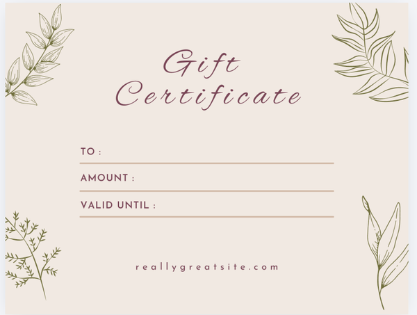 Gift Certificate