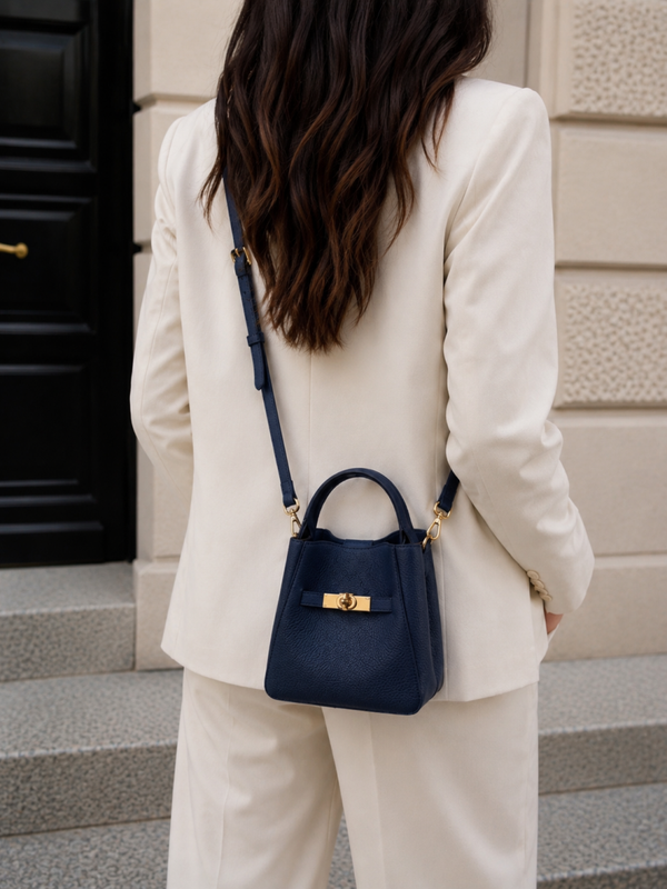 Mini tas marineblauw