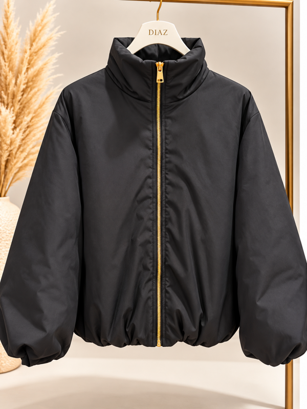 Black Balloon Bomber Jacket – Zwart