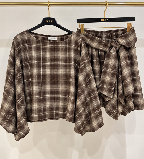 AMBIKA Check Set – Brown
