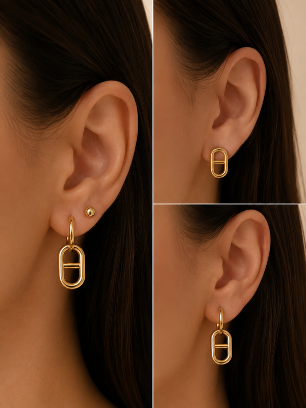 Dupe oorbellen 3-delige set