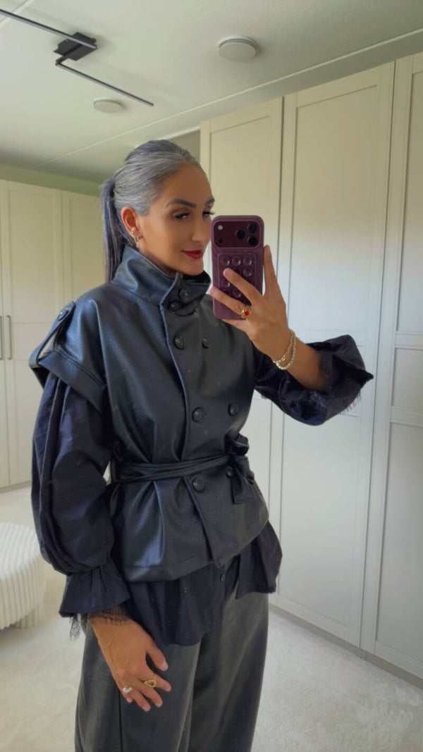 Leren Bodywarmer Blazer – Onesize
