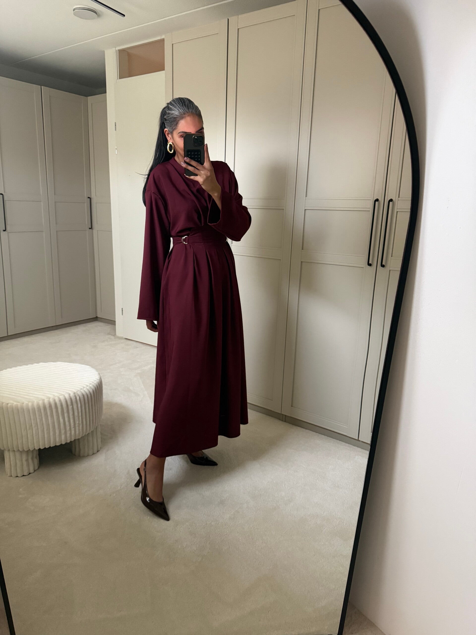 Classy dress burgundy