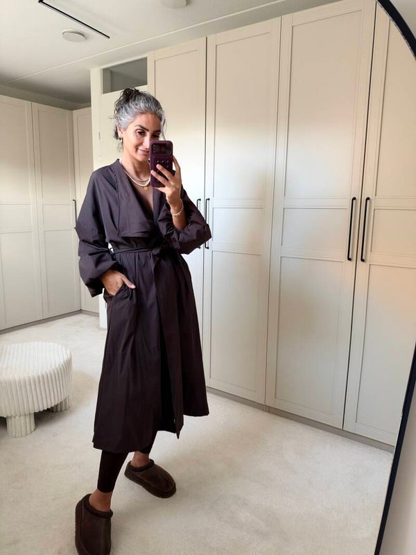 Bruine trenchcoat