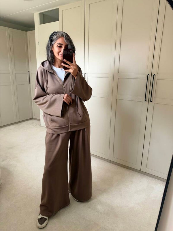 MODEST COMFY HOODIE SET – MOCHA