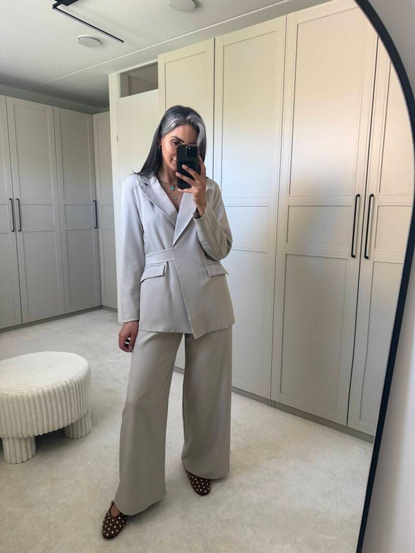 Dupe blazerpak taupe