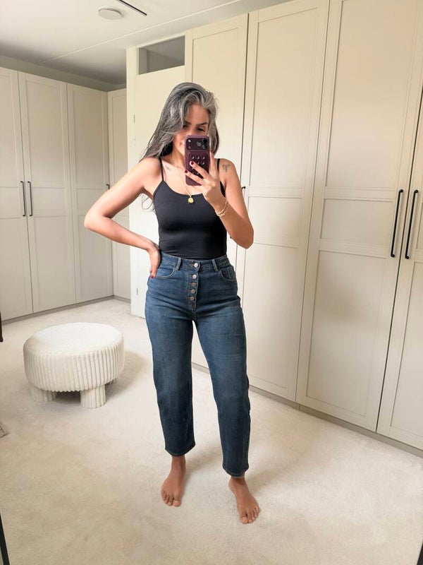 Mom Fit Jeans Dames – High Waist