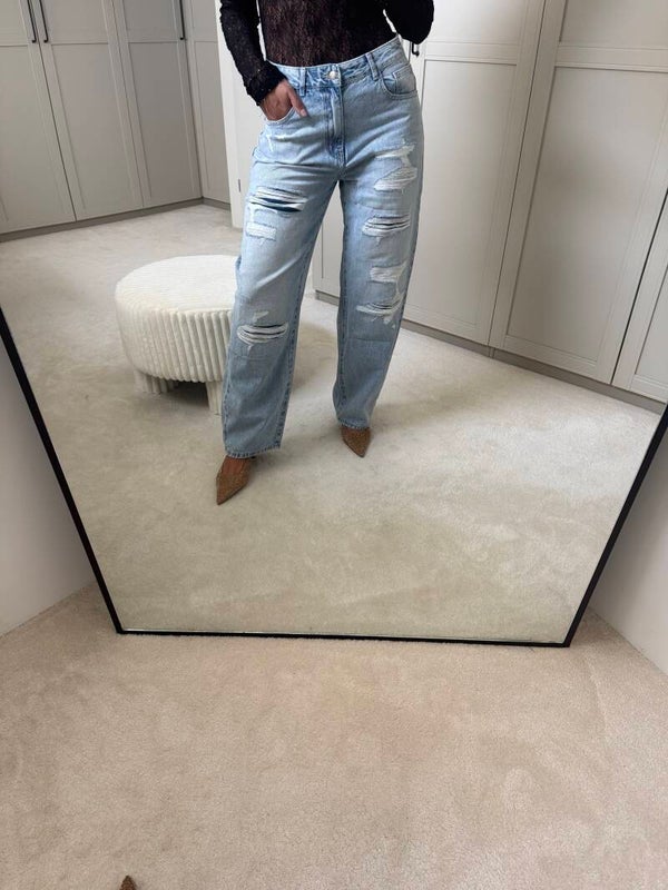 Balloon jeans gescheurd