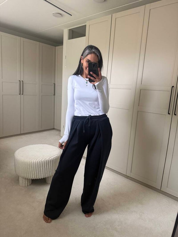 Palazzo jogger marineblauw