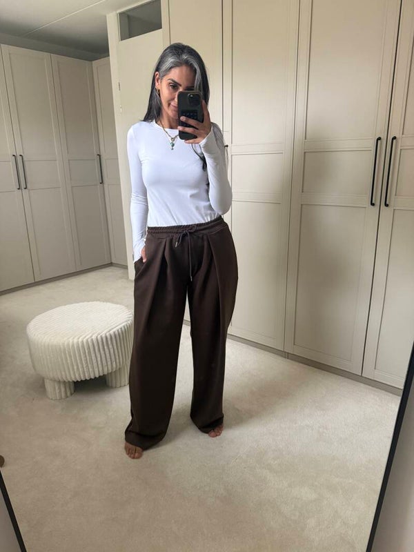 Palazzo jogger bruin