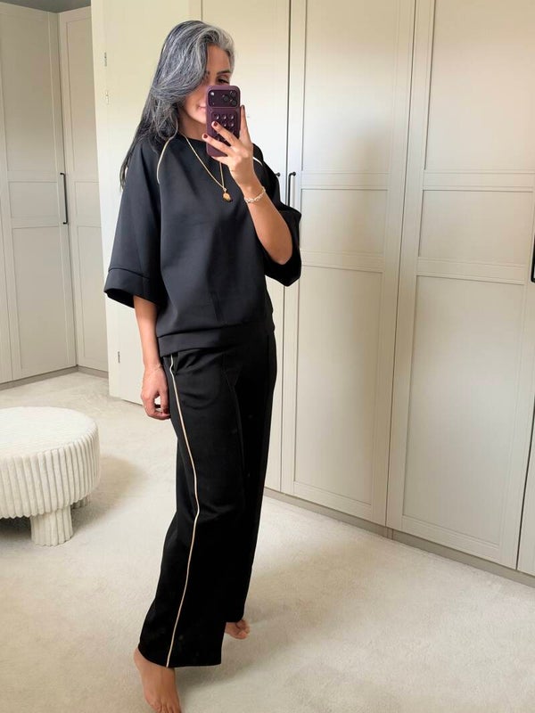 Zwarte Dames Two Piece Set