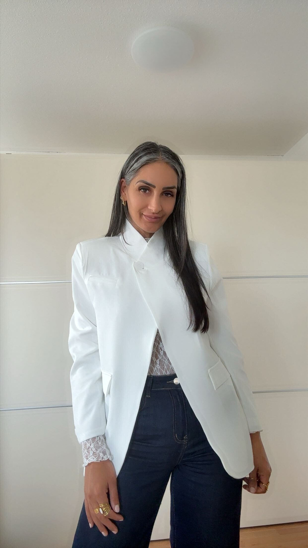 Dupe Blazer Split Wit