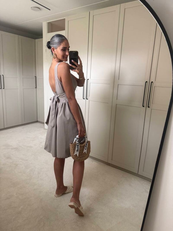 Zomer jurk taupe