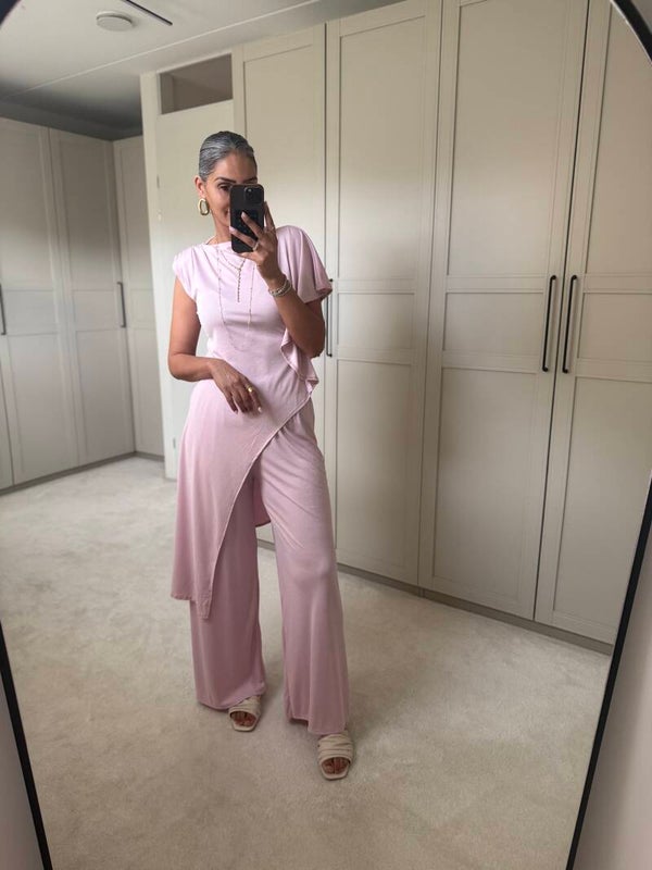 Roze long set